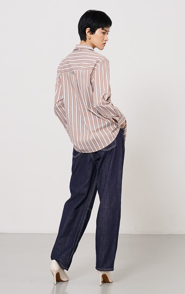 Wendy Top Brown Striped