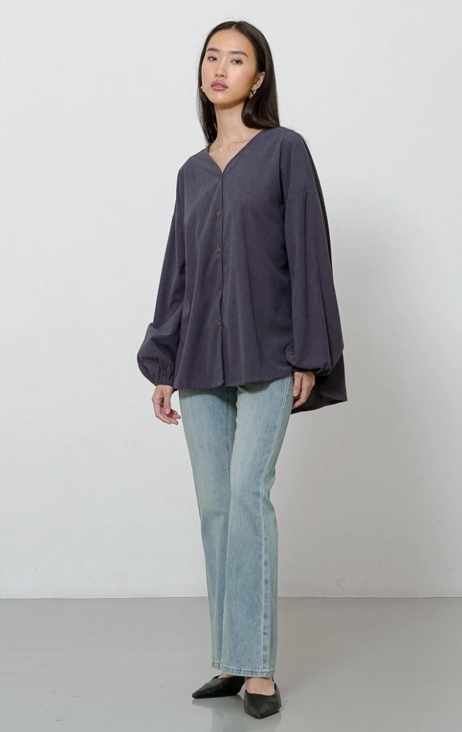 Karen Top Dark Grey