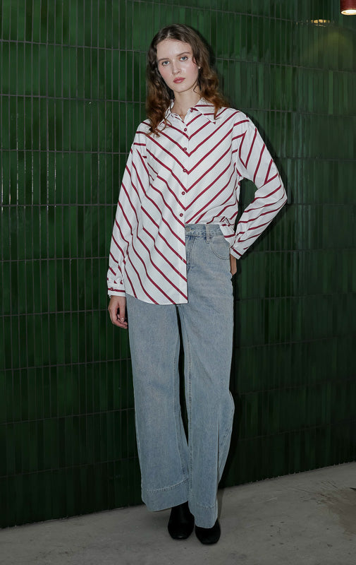 Nayla Top Red Striped