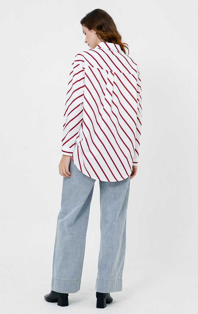 Nayla Top Red Striped