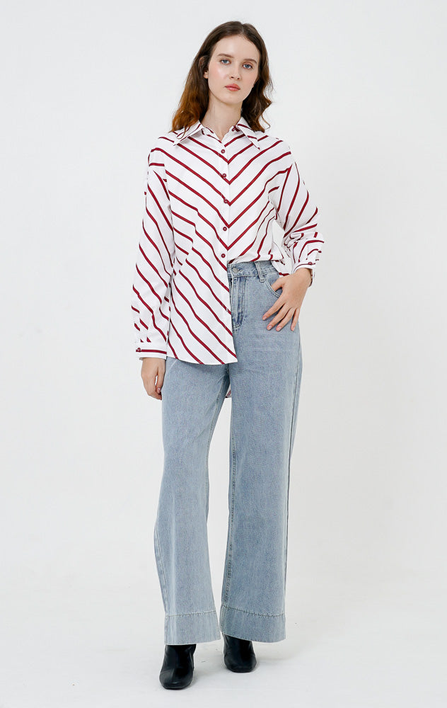 Nayla Top Red Striped