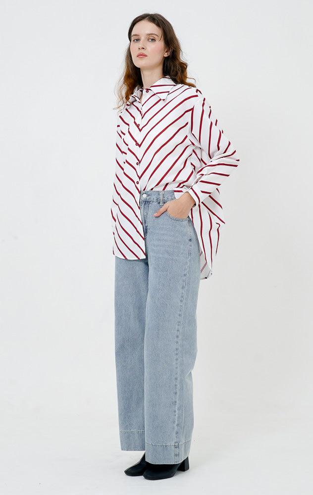 Nayla Top Red Striped