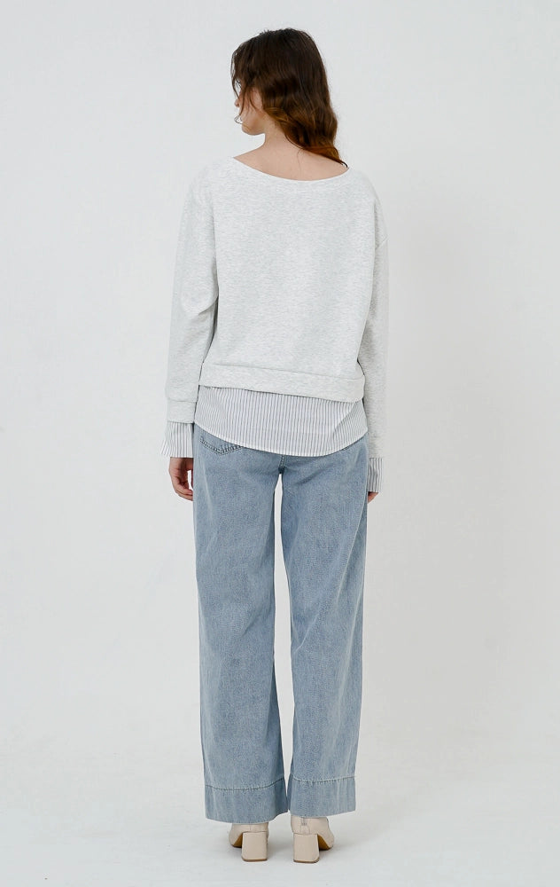 Janelle Top Light Grey
