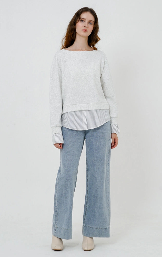 Janelle Top Light Grey