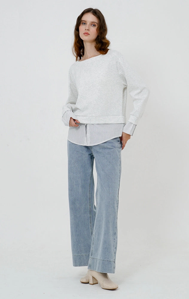 Janelle Top Light Grey