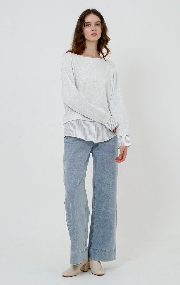 Janelle Top Light Grey