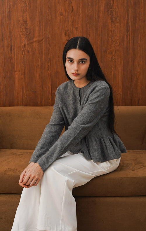 Pola Cardigan Grey
