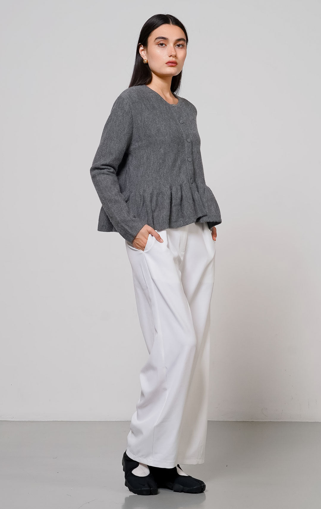 Pola Cardigan Grey
