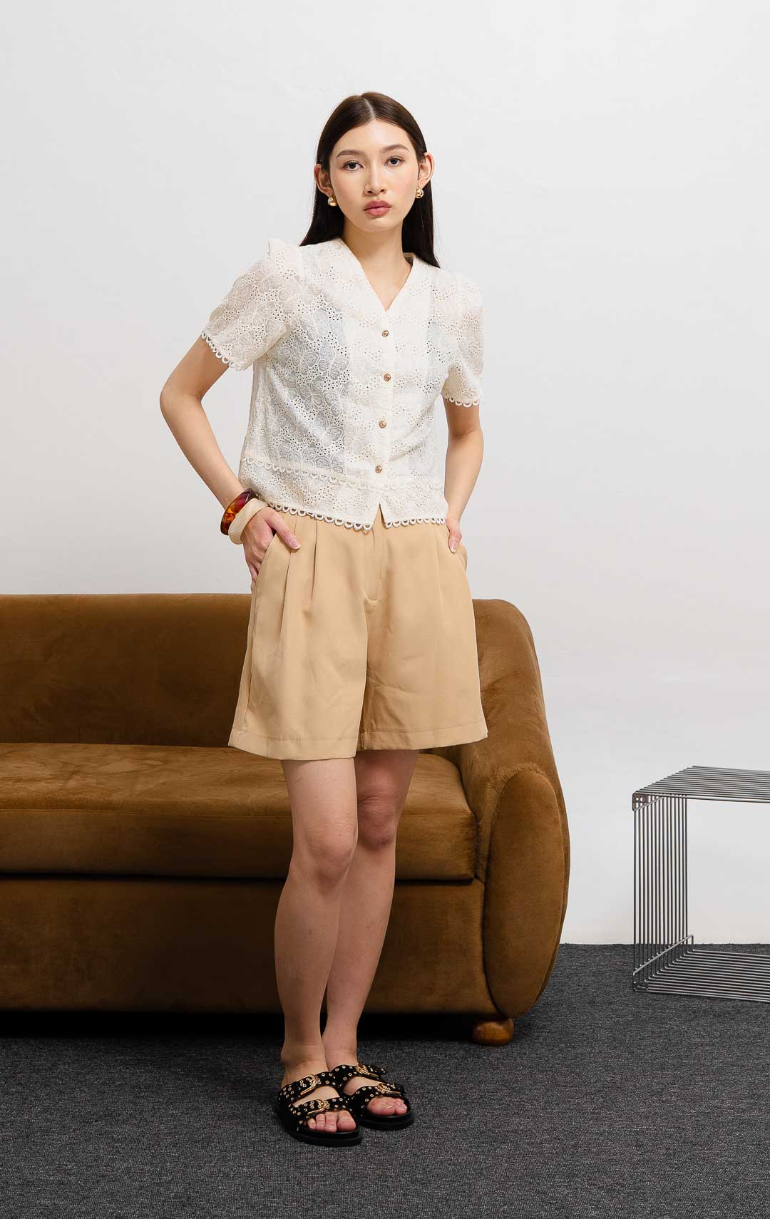 Naka Top Ivory