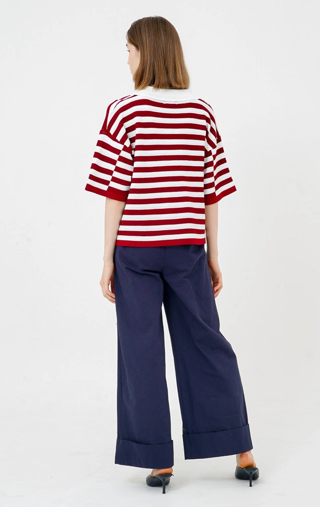 Isla Top Red Striped
