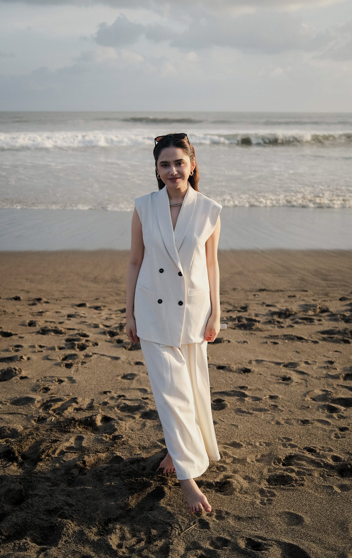 SH Yasmin Vest Ivory