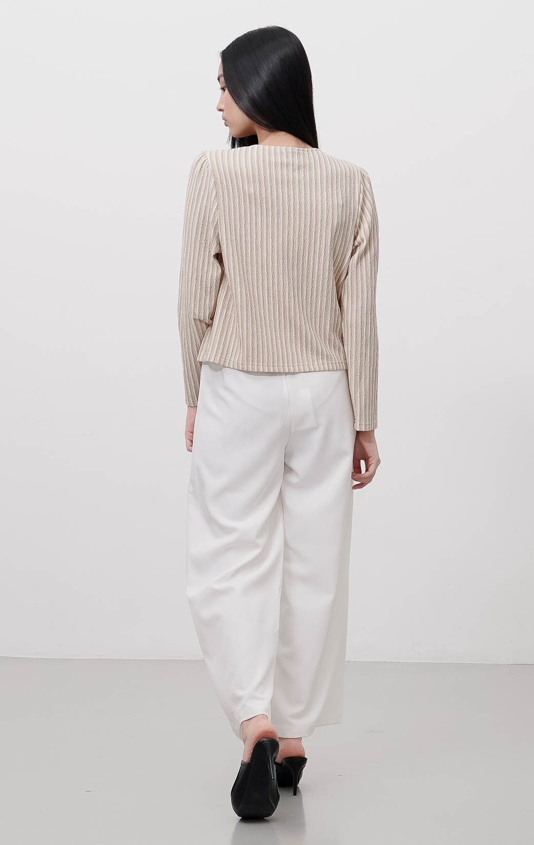 Calianna Top Brown Striped