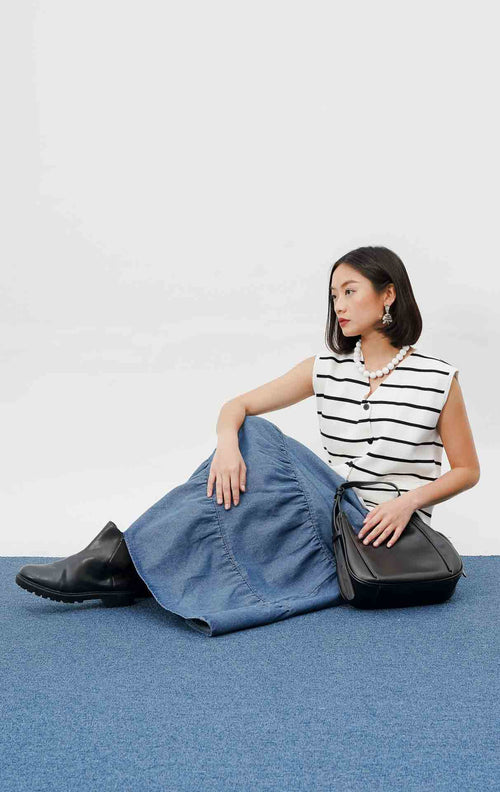 Orion Vest White Stripe