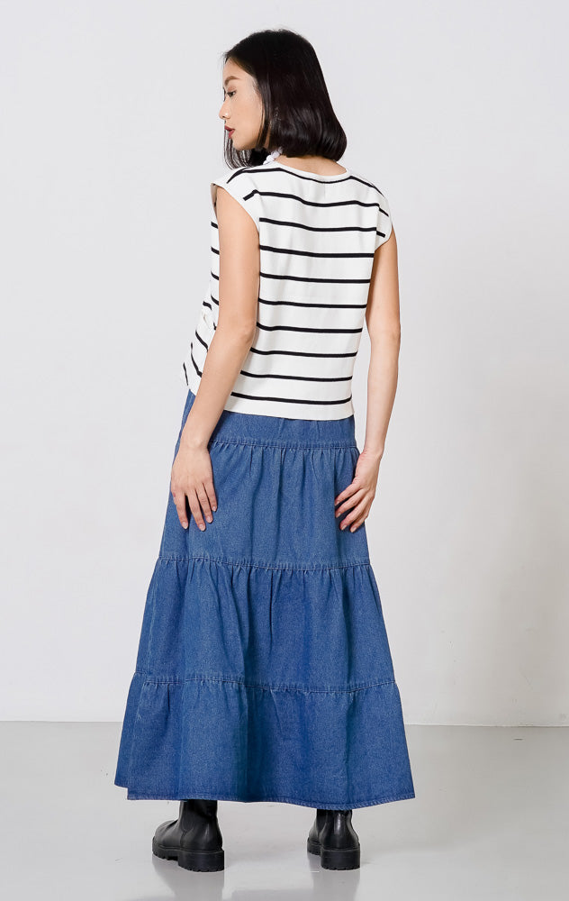 Orion Vest White Stripe