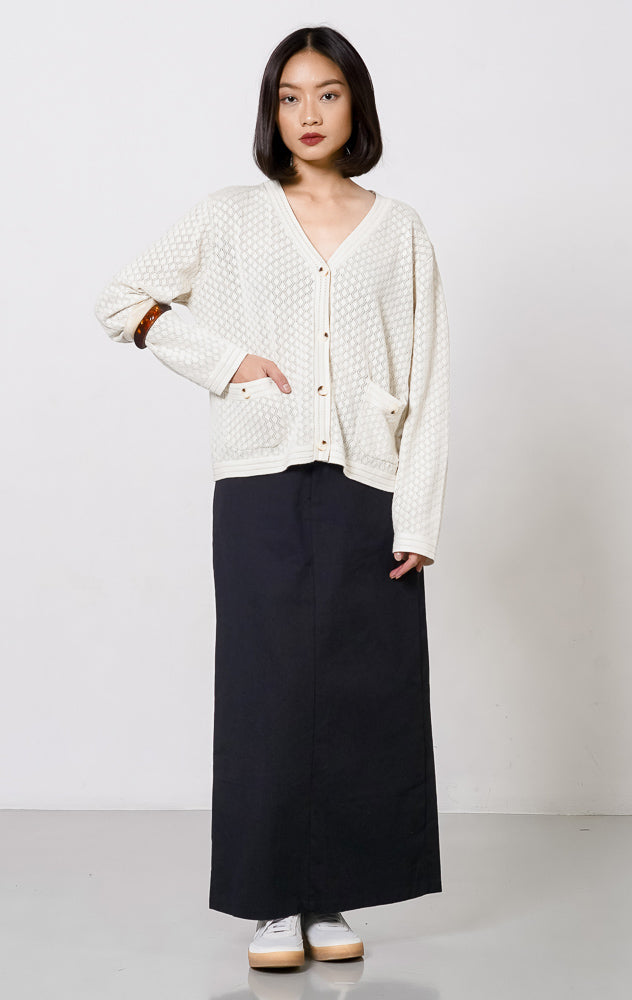 Madilyn Knit Cardigan Ivory