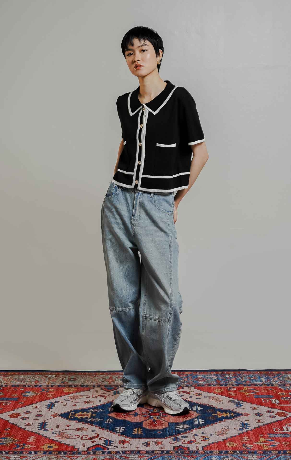 Ninna Knit Top Black