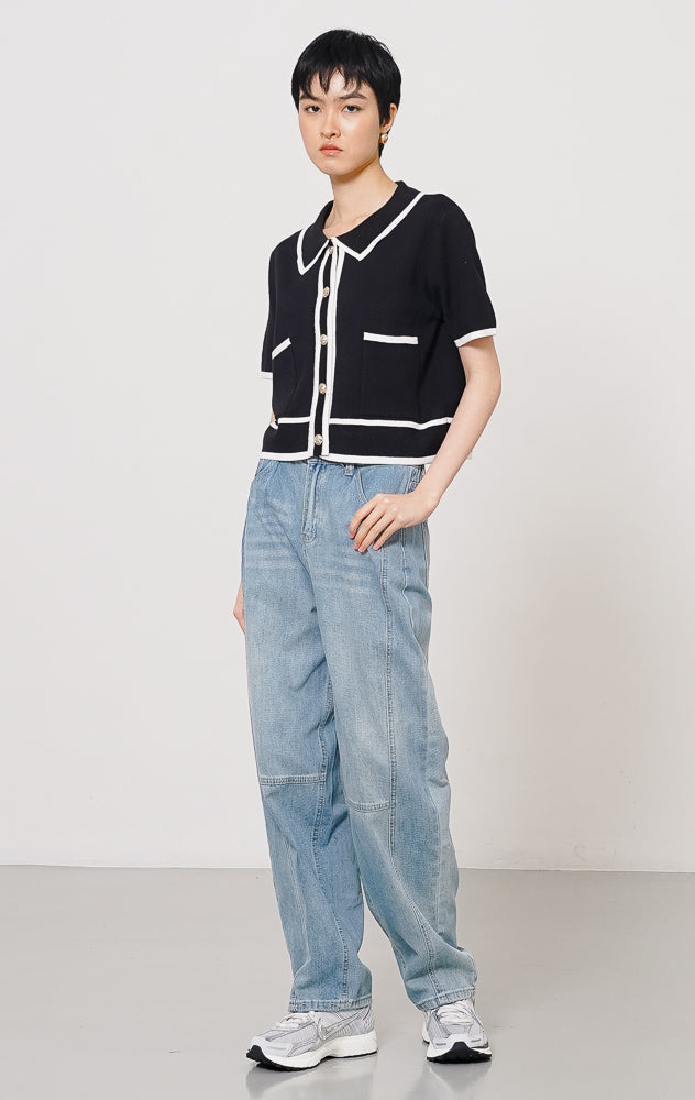 Ninna Knit Top Black