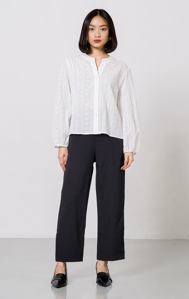 Flora Top White