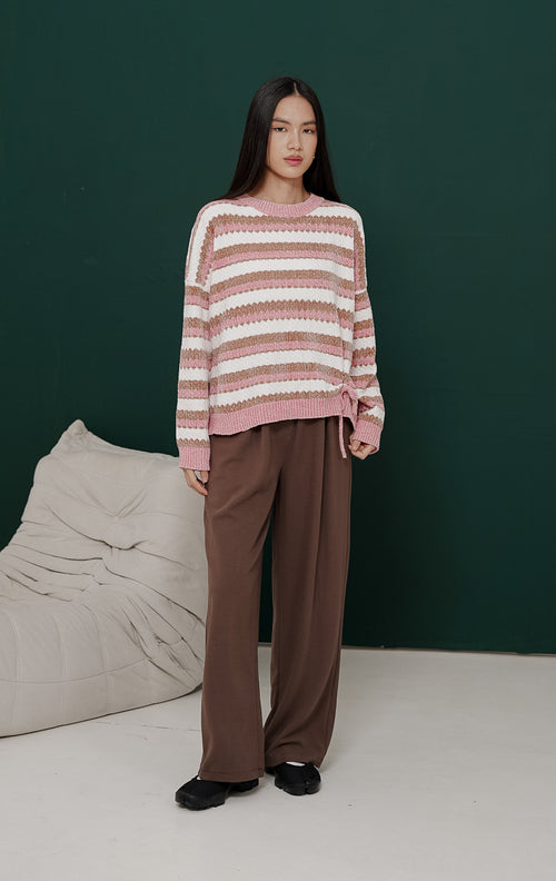 Zendaya Sweater Pink Striped