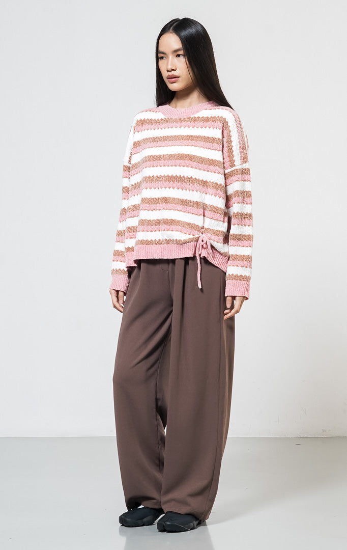 Zendaya Sweater Pink Striped