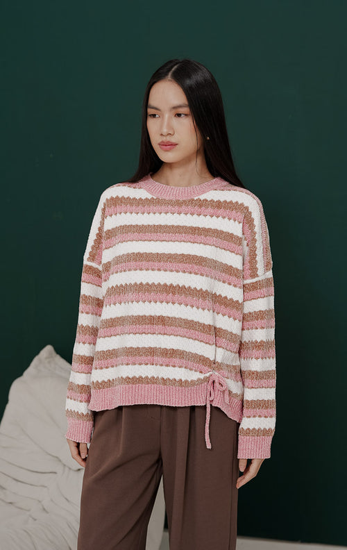 Zendaya Sweater Pink Striped