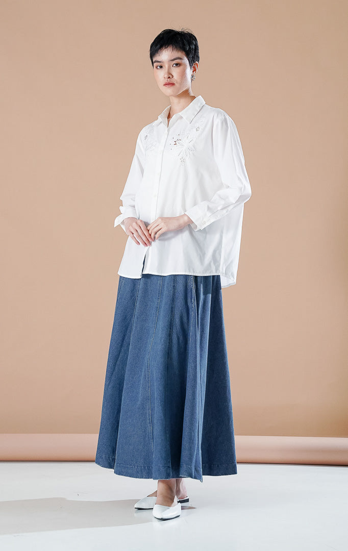 Amaranth Top White