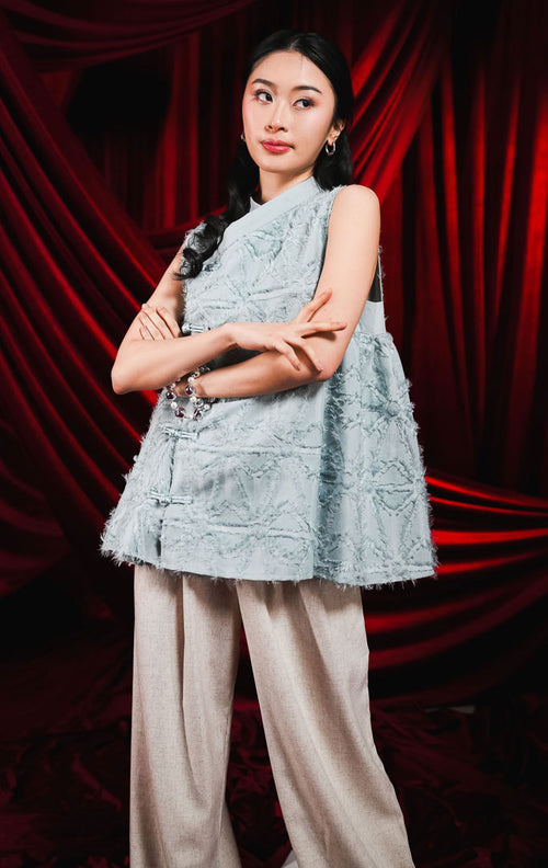 CNY Dandelion Vest Blue