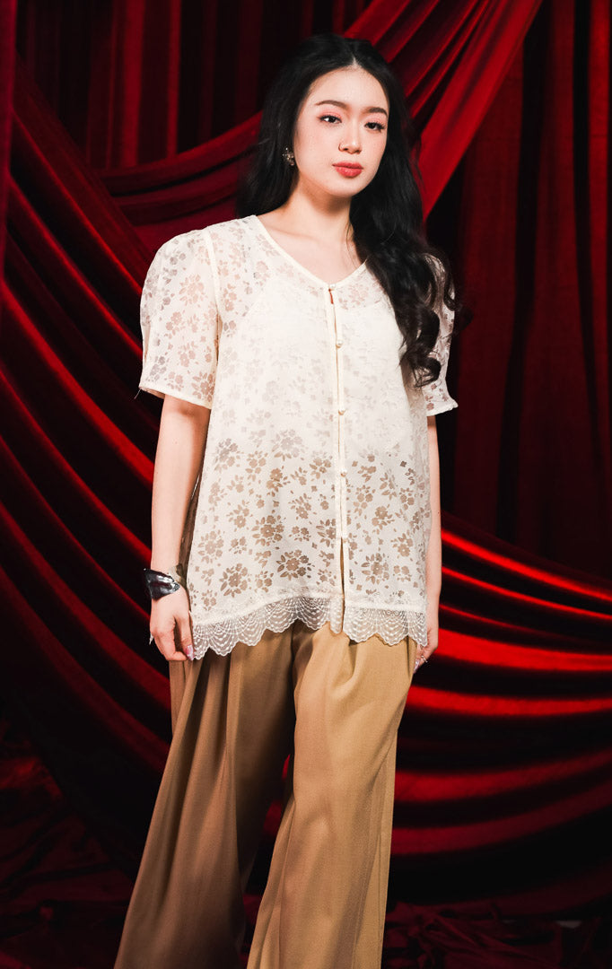 CNY Hortensia Top Ivory