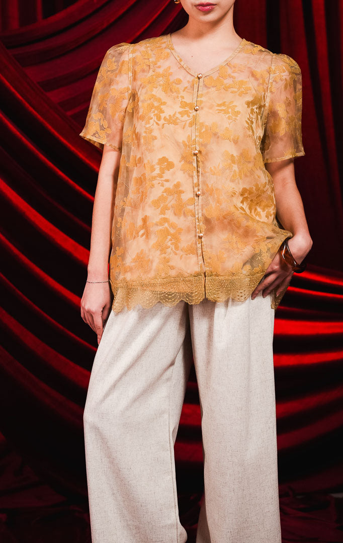 CNY Hortensia Top Brown