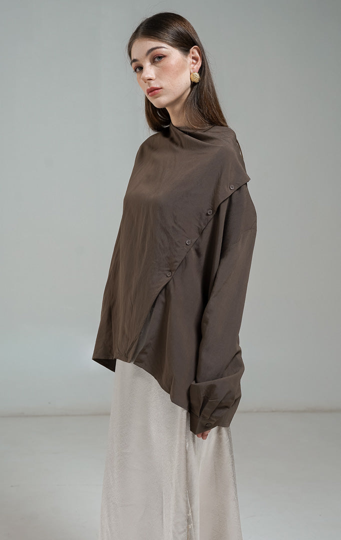 Georgina Top Dark Brown