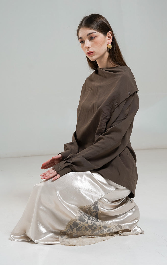 Georgina Top Dark Brown