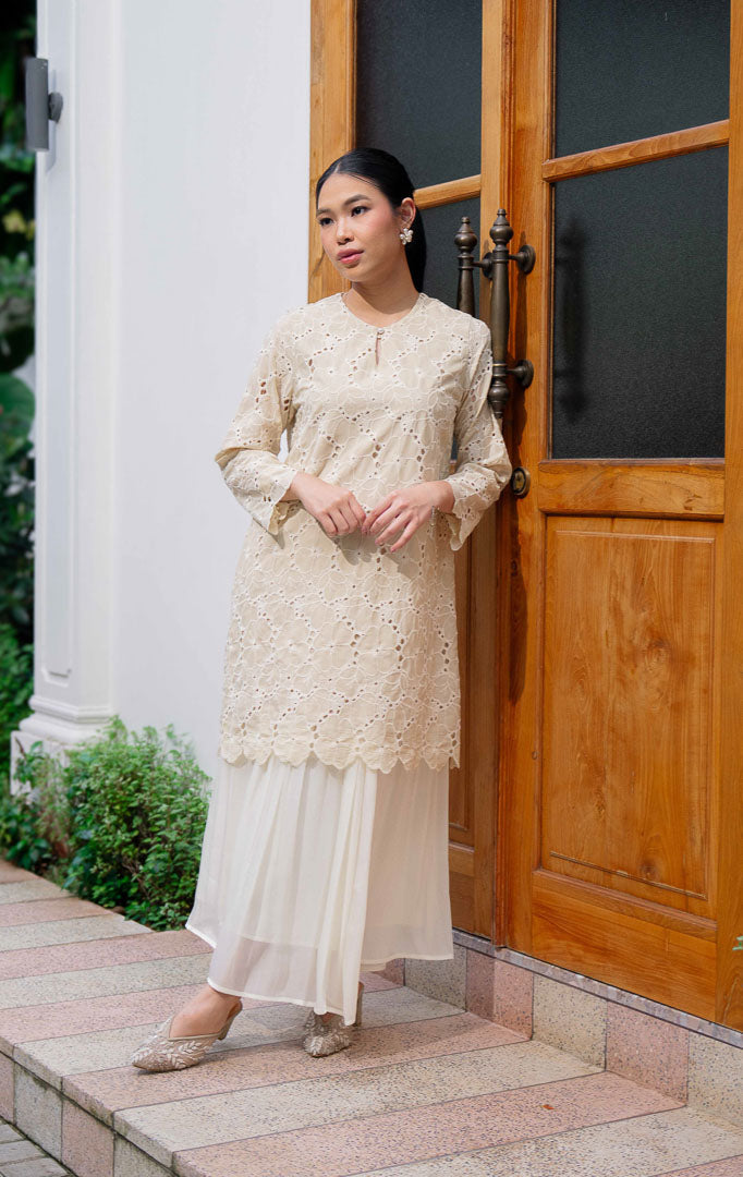 EID Zaina Top Ivory