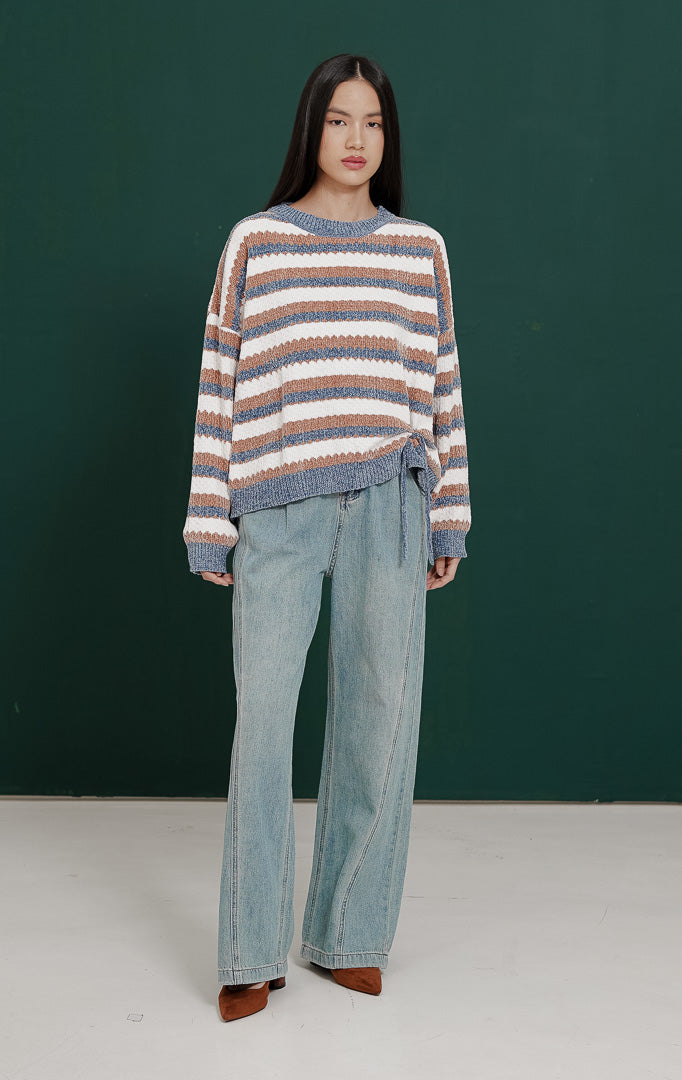 Zendaya Sweater Blue Striped