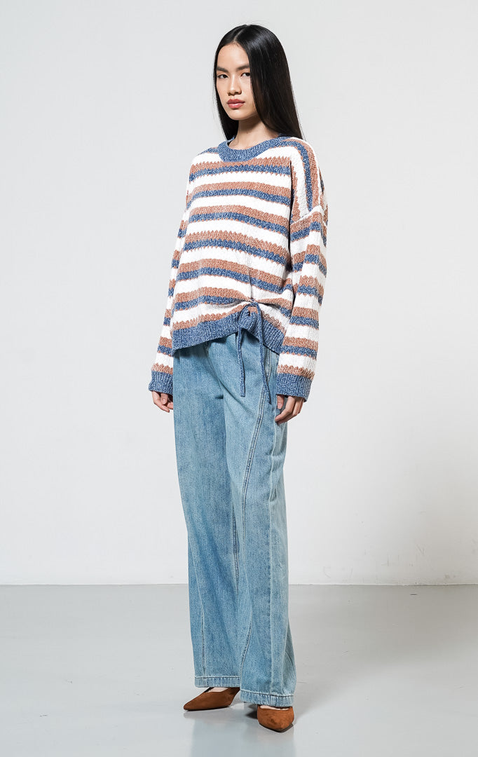 Zendaya Sweater Blue Striped