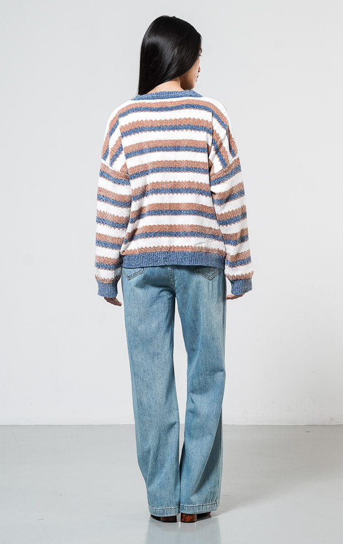 Zendaya Sweater Blue Striped