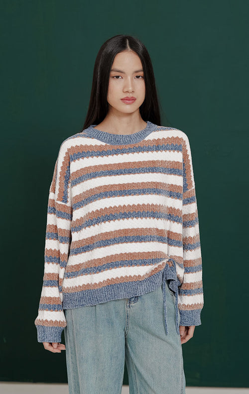 Zendaya Sweater Blue Striped