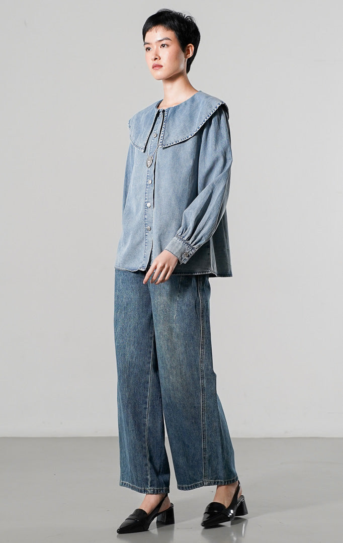 Poppi Top Denim