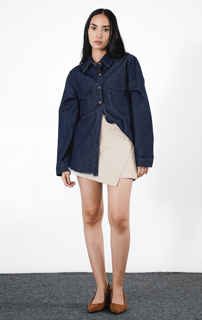 Herve Top Dark Denim