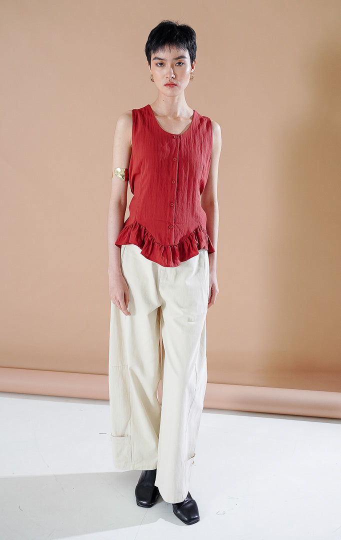 Odellia Top Terracotta