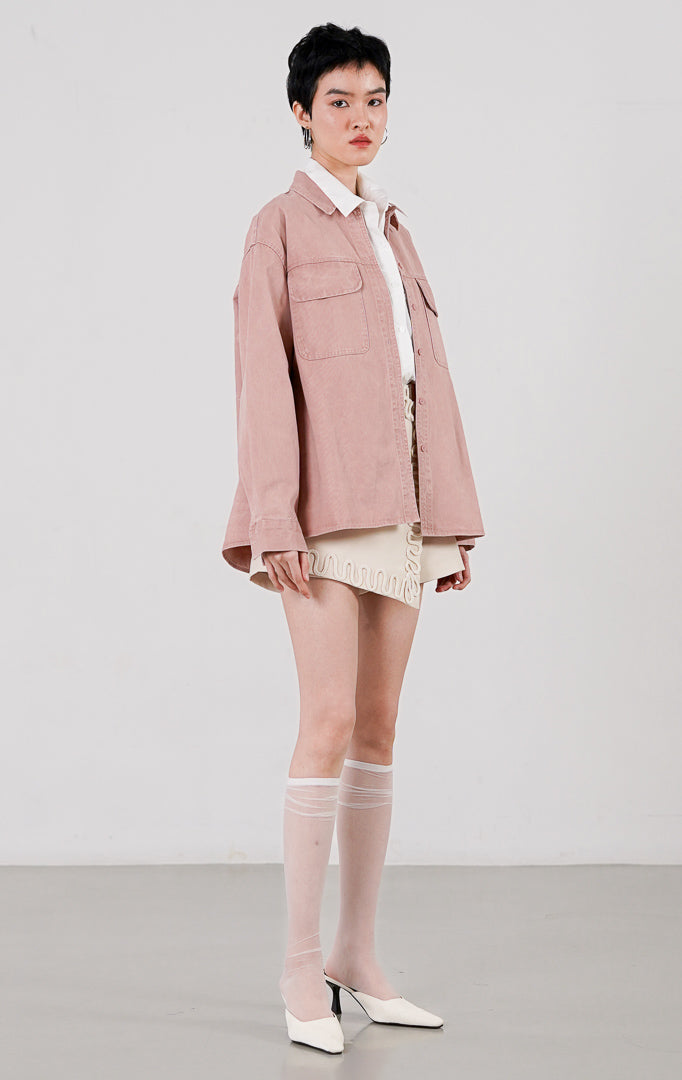 Dahlia Top Dusty Pink
