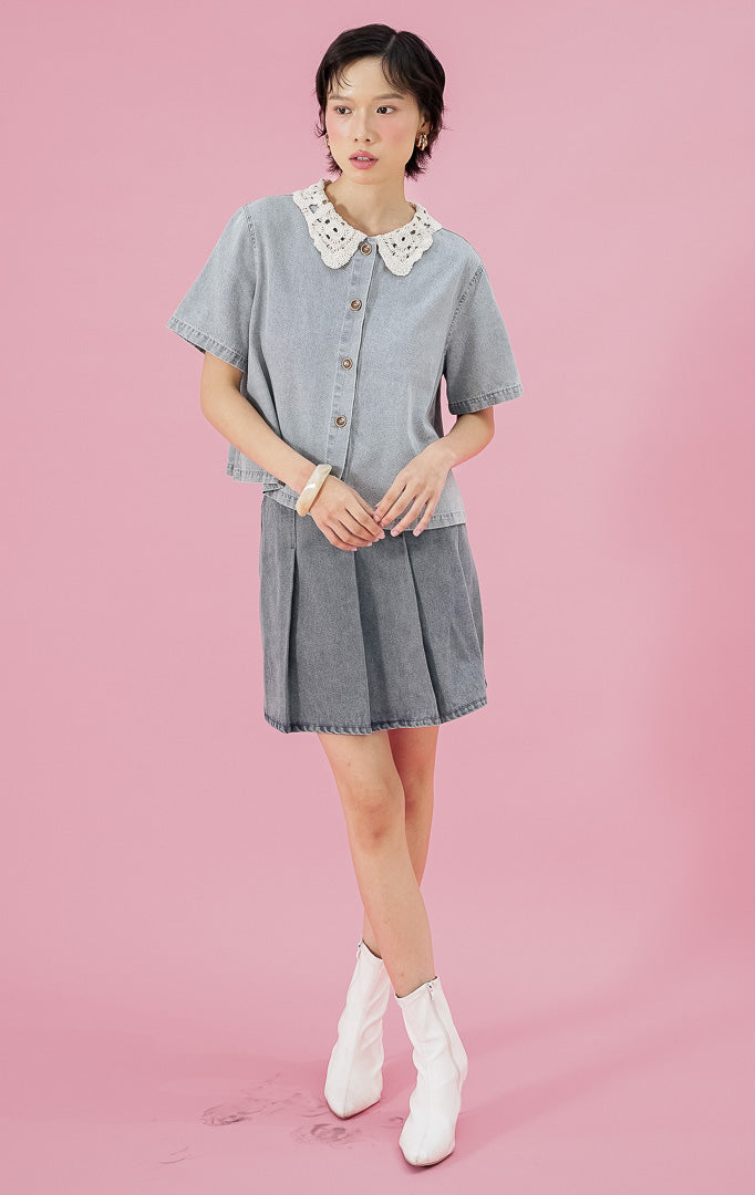 Elliana Top Light Denim