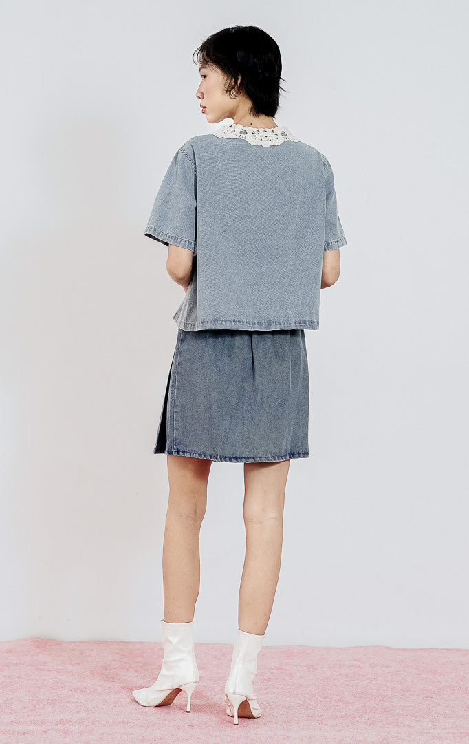 Elliana Top Light Denim