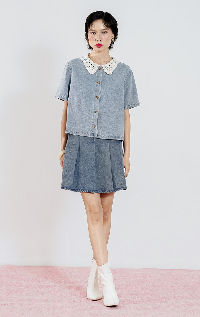 Elliana Top Light Denim