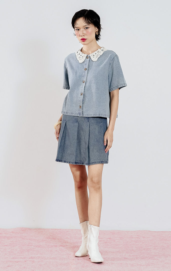 Elliana Top Light Denim