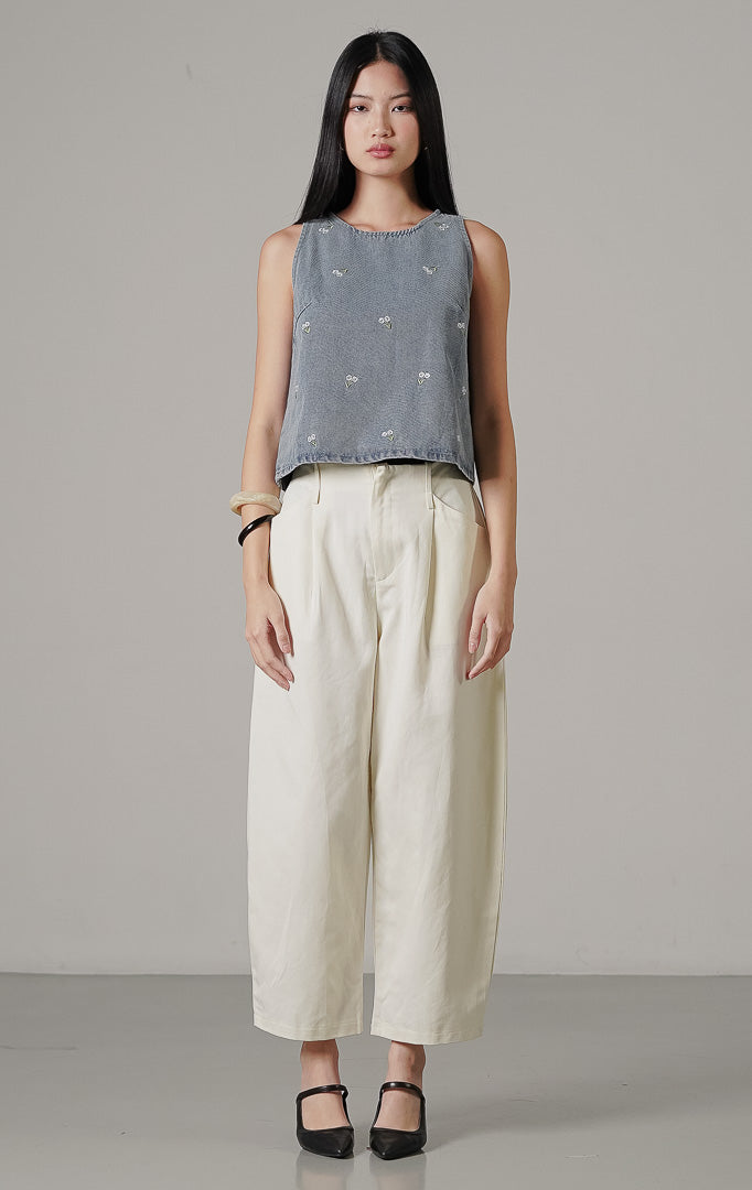Fleura Top Light Denim