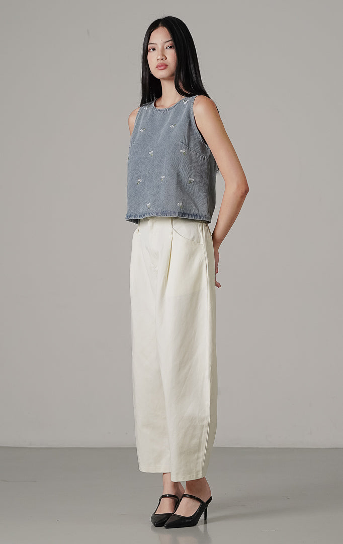 Fleura Top Light Denim