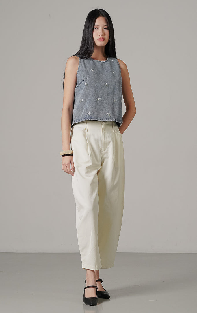 Fleura Top Light Denim