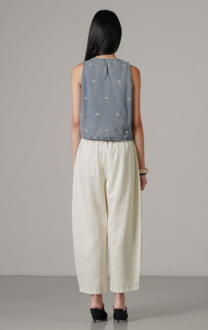 Fleura Top Light Denim