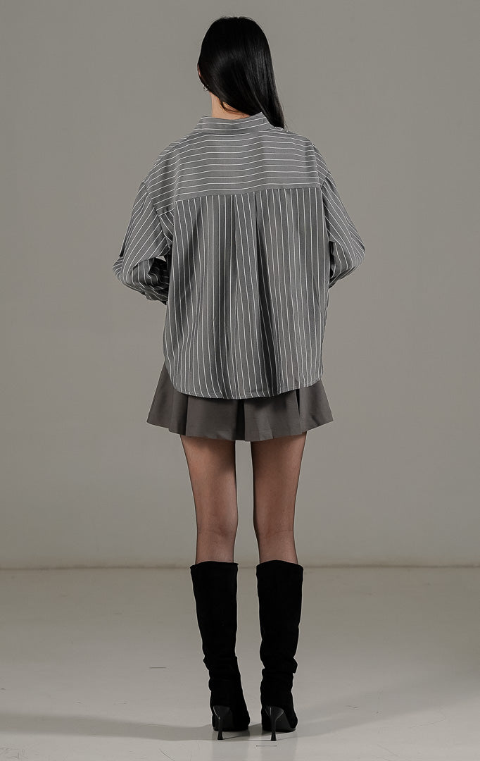 Nerisse Top Dark Grey