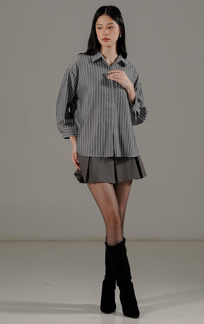 Nerisse Top Dark Grey